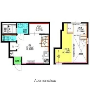 城とさくらのエスプレッソ【103号室】の間取り
