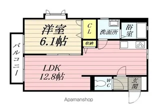 神奈川県横浜市港南区港南3丁目【アパート】の間取り