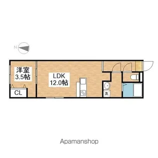 AMIRL PREMIER SHINSAKAEⅡ【4階】の間取り