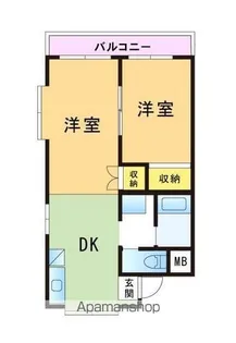 ベルエール片江【2階】の間取り