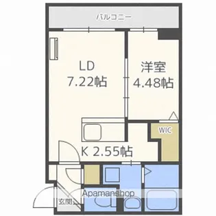 ル・コリドール平岸【307号室】の間取り