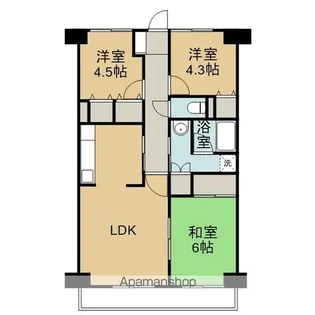 グロリオール里見弐番館【2階】の間取り