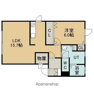 シエス旭ヶ丘【103号室】の間取り