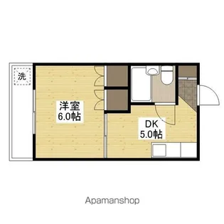 グレース中田【306号室】の間取り