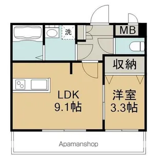 SUNGRACE CASA【402号室】の間取り