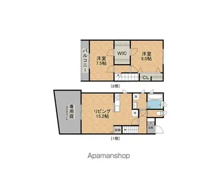 フェリオSETAKA B棟【4号室】の間取り