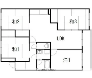 ヒルズ北小金B【1階】の間取り