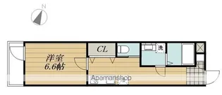 1Kの間取り画像