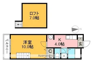エスポアール【4階】の間取り