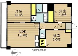 ピアセレナ弐番館【1階】の間取り
