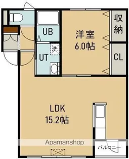 エイブルOKAMURAⅢ(エイブルオカムラスリー)【102号室】の間取り