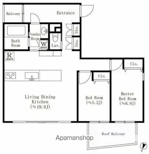 BEEVALLEY YOYOGIUEHARA【3階】の間取り