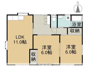 長野県長野市上松4丁目【一戸建】の間取り