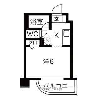 ヒューマンプラザ北大前【206号室】の間取り