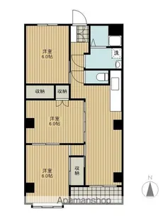 レジデンス麓山【209号室】の間取り