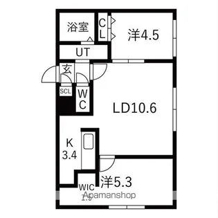 APPLAUSE GATEWAY【2階】の間取り