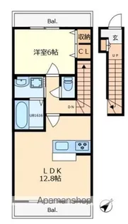 Sweet HomeⅡ【2階】の間取り