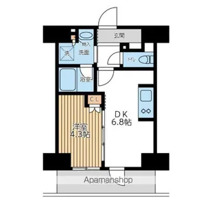 CITY LUX TOBE【4階】の間取り