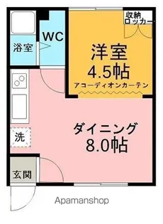北海道網走市潮見2丁目【アパート】の間取り