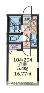 プラナス元久保【2階】の間取り