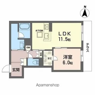 コンコード【1階】の間取り