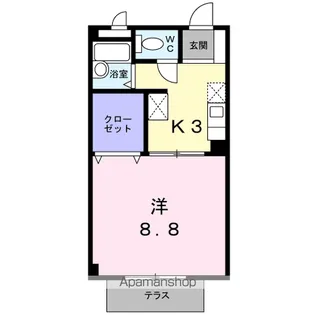 第二ファミール明定【1階】の間取り