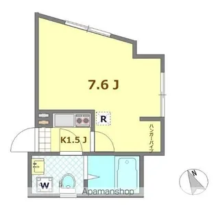 エスフラット国立【2階】の間取り