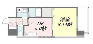 OVEST松山【3階】の間取り