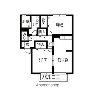 サンパティーク【1階】の間取り