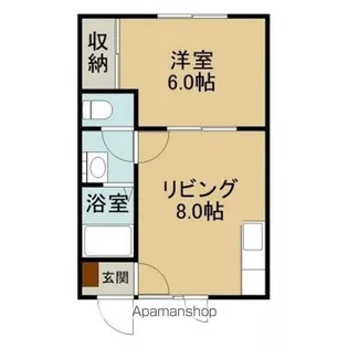 タウンハウス本通【103号室】の間取り