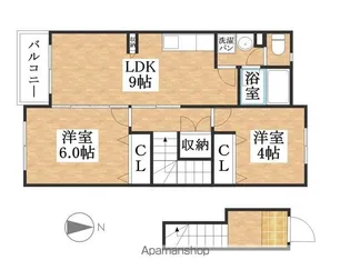 エクセルⅡサツキ【202号室】の間取り