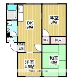 パナグランデ松崎【102号室】の間取り