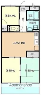 メゾンルミエール【302号室】の間取り