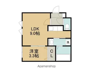 ステージ表町【306号室】の間取り