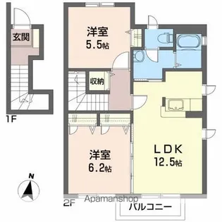 シャーメゾンさくらA【201号室】の間取り