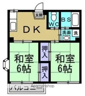 コーポ長尾【101号室】の間取り