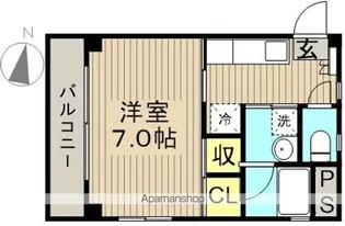 サンテラス南小岩【102号室】の間取り