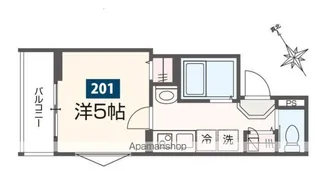 MELDIA河辺【2階】の間取り