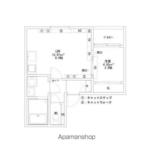 Coco Cat 岩塚【2階】の間取り