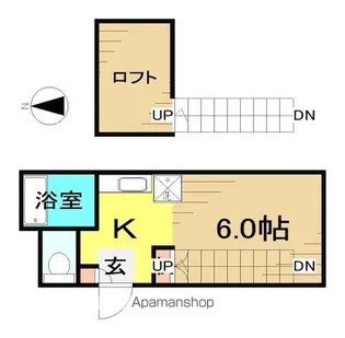 パルーム安積A【110号室】の間取り