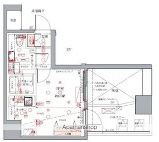 デュアレス千代田三崎町【6階】の間取り