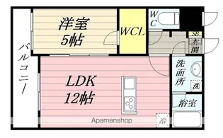 LUANA・AIR・RESIDENCE五橋【1階】の間取り