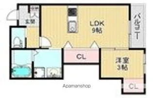 QHOUSE桑原【2階】の間取り
