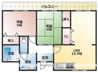 サントピア綾園【403号室】の間取り