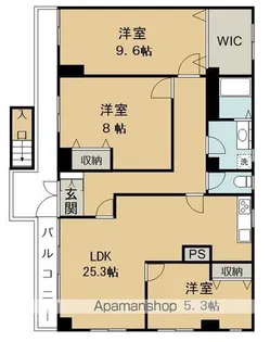 ハウス和輿【1階】の間取り