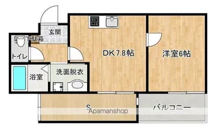 セブン熊大前【3階】の間取り