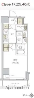 プレミアムフラット東京亀戸【7階】の間取り