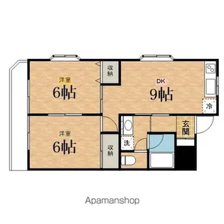 ストークマンション【4階】の間取り
