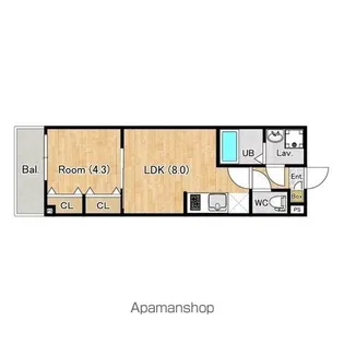ジーメゾン福生加美平【2階】の間取り