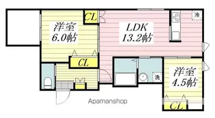 GARDEN COURT【3階】の間取り